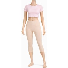 Belpa Diz Altı Pamuklu Penye Tayt, Likralı Tayt, Kapri Tayt,, Büyük Beden Tayt %95 Pamuklu %5 Tekli