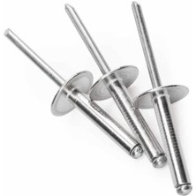 5X15 Geniş Pullu Alüminyum Pop Perçin 50 Adet, Dayanıklı ve Güçlü Set