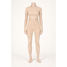 Belpa Diz Altı %100 Pamuklu Penye Tayt, Büyük Beden Tayt, Kapri Tayt