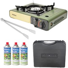 Özbience Portatif Ocak Ng 501 ve 3 Adet 220GR Ocak Kartuşu Seti