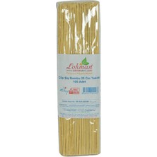 Wovna Çöp Şiş Bambu Şişleri 25 cm Takribi 100 Adet 1 Paket