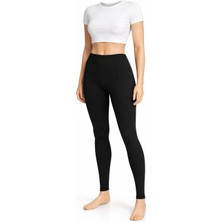 Belpa Likralı Kadın Uzun Tayt %95 Pamuk %5 Likra 3 Adet Tayt