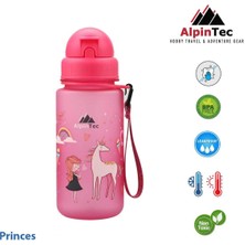 Özbience Pembe Tritan Çocuk Su Matara, Pipetli, 400 Ml, Sağlıklı ve Şık Tasarım