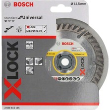 Bosch Elmas Kesme Diski 115 Mm, Genel Yapı Malzemeleri Için, X-Lock Standard Seri