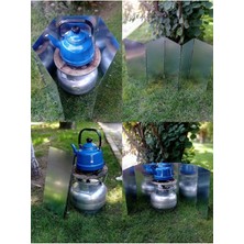 Özbience Kamp Ateşi Rüzgar Engelleyici Panel, 5'li Set, Dayanıklı ve Pratik