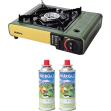 Özbience Portatif Tekli Ocak ve 2 Adet 220 gr Vidalı Kartuş Seti