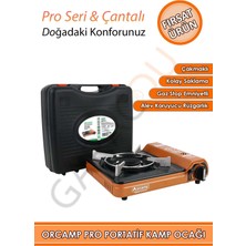 Özbience Portatif Kamp Ocağı, Çantalı, Stop Gaz Güvenli, Kendinden Çakmaklı