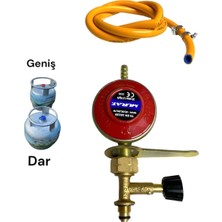 Özbience Küçük Tüp Dedantörü, Dar Çember Tüpe Uyumlu, 2m Hortum ve Kelepçe Seti