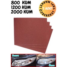 Far Temizleme ve Parlatma Seti - Ince ve Kalın Zımpara Kağıdı 800-1200-2000