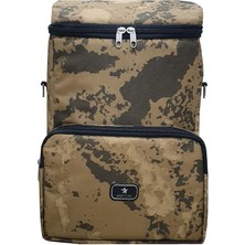 Özbience Kamuflaj Kamp Termal Çanta 28 Litre, Pratik ve Dayanıklı Outdoor Çanta