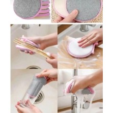 Özbience Çift Taraflı Bulaşık Süngeri, Tepsi, Tabak Temizleme, Ovma Teli, 1 Adet