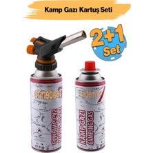 Özbience Pürmüz 2+1 Set, Yedek Kartuş ve Kamp Gazı, Piknik, Mangal, Mutfak, Ateş Tutuşturucu