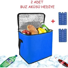 Özbience Iki Adet Termos Çanta, Buz Aküsü ile Sıcak Soğuk Isı Yalıtımlı Kamp Piknik Çantası