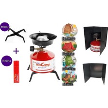 Özbience Pratik 3'ü Birlikte Kamp Ocağı ve Rüzgarlık Seti, Taşınabilir ve Kullanışlı