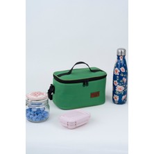 Özbience Içinde Yemek Taşıma Çantası Isı Yalıtımlı Termal Kamp Yeşil