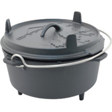 Özbience Kamp Döküm Tencere 25 Cm, Sağlam ve Dayanıklı Mutfak Gereci