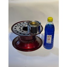 Özbience Bordo Reşo Osmanlı Kamp Ocağı ve 500 ml Jel Yakıt Hediyeli