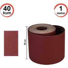 20CM Rulo Zımpara 40 Kum, Yüksek Performanslı Temizlik ve Zımparalama