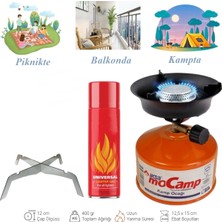 Özbience Taşınabilir Kamp Ocağı, Gazlı, Turuncu, Iksa Mocamp 2025 Yeni Model