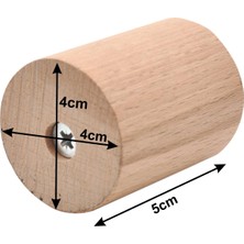 X-Perk - Oval Masa Sandalye Ünite Kanepe Mobilya Koltuk Ayak Yükseltici Açık Kahve 6'l Set Boy 5 cm Çap 4 cm