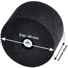 X-Perk Masa Sandalye Mobilya Koltuk Ayak Yükseltici 6'lı Boy 25 mm Çap 4 cm Siyah