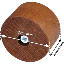 X-Perk Masa Sandalye Mobilya Koltuk Ayak Yükseltici 6'lı Boy 25 mm Çap 40 mm Kahve