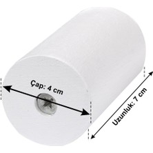 X-Perk Masa Sandalye Ünite Kanepe Mobilya Koltuk Ahşap Ayak Yükseltici 6'lı Boy 7 cm  Çap 4 cm