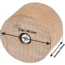 X-Perk Masa Sandalye Mobilya Koltuk Ayak Yükseltici 6'lı Boy 25 mm Çap 4 cm