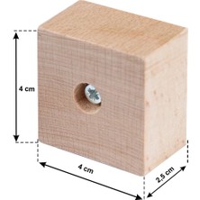 X-Perk Masa Sandalye Mobilya Koltuk Ayak Yükseltici 6'lı Boy 25 mm En 4 cm