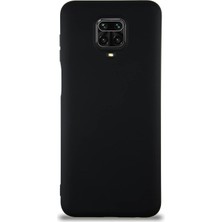 Delixa Kzy Iletişim Redmi Note 9 Pro ile Uyumlu Kapak ile Uyumlu Içi Kadife Lansman Silikon Kılıf - Siyah