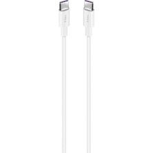 Delixa Usb-C - Usb-C 200CM 60W Pd/qc Hızlı Şarj/data Kablosu Beyaz