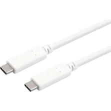 Delixa Novoo Omars Type-C 3.1 5gbps 3A Şarj ve Data Kablosu Beyaz 1.5 Metre