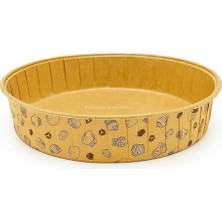 Hepta Collection Yuvarlak Yağlı Kağıt Büyük Kek Kalıbı Uyumlu Fırın Kullanımına Uygun 17 cm Pişirme Kağıdı Isıya Daya