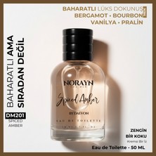 Norayn By Daevon Spiced Amber Erkek Parfüm 50 ml Edt – Amber & Vanilya Baharatlı Koku, Günlük Kullanıma Uygun Maskülen Stil