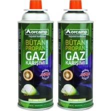 Özbience Bütan Propan Gaz Kartuşu 227 Gr, 2'li Paket, Güvenli ve Pratik Kullanım