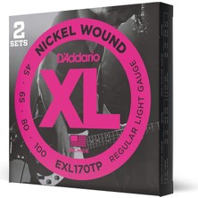 Hepta Collection D'addario Saiten E-Bass | Höchste Qualıtät Der Belıebtesten Saıtenmarke | EXL170TP | Vernickelter St
