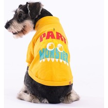 Hepta Collection Pawstar Sarı Monster Kedi Köpek Ceketi Kedi Köpek Kıyafeti Kedi Köpek Elbisesi Sarı Xl