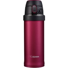 Hepta Collection Zojirushi SM-QAF60 Vakumlu Kulplu Termos Bardak 0.60L Hibiskus Kırmızı