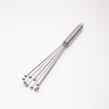 Nesil Ayarlanabilir Paslanmaz Çelik Metal Boncuk Top Uçlu Yumurta Çırpıcı Sos Karıştırıcı