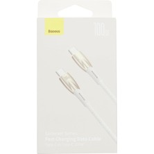 Hepta Collection Glimmer Series 100W 200 cm Pd Type-C Şarj Kablosu Beyaz