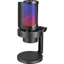 Hepta Collection USB Mikrofonu, Ampligame Oyun Bilgisayarı Masaüstü Kondansatör, Rgb Mikrofon, Mac/bilgisayar/ps4/ps5