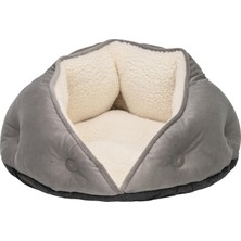 Hepta Collection Pet Comfort Paris Kedi ve Köpek Yatağı Gri 60 cm