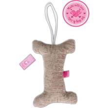 Hepta Collection Proud Wave Kemik Peluş Köpek Oyuncağı Çekiştirmeli Diş Kaşıma Diş Sağlığı Büyük Kemik Kahverengi