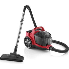 Hepta Collection AR4071 Clean Force Cyclone 890 W Filtreli Toz Torbasız Elektirikli Süpürge, 1.8l Toz Haznesi, Kırmız
