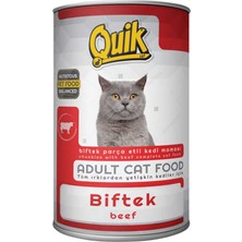 Hepta Collection Quik Biftekli Kedi Konservesi 415 Gr, Yetişkin
