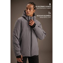 DeFacto Usb Isıtıcılı Su İtici Rüzgar Geçirmez Kapüşonlu Fermuarlı Kışlık Kayak Montu C7710AX25WN