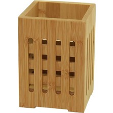 Hepta Collection Bambu Mutfak Organizeri, Kare 10×10 Cm, Pencereli Ahşap Düzenleyici