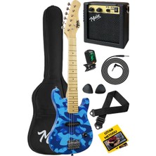 Hepta Collection CEG-30BS 4-6 Yaş Çocuklar Için Amfili Full 1/4 30 Inç Elektro Gitar Seti