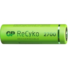 Hepta Collection Gp Batteries Recyko+ 2700 Aa Kalem Ni-Mh Şarjlı Pil, 1.2 Volt, 6'lı Kart