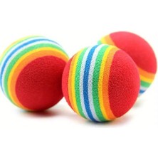 Hepta Collection Kedi Köpek Çiğneme ve Oyun Topu 4'lü Set | Renkli Sünger Toplar | Toksik Olmayan Eva Malzeme | Dayan